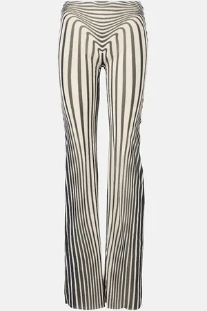 Jean Paul Gaultier Pantaloni Body Morphing a righe
