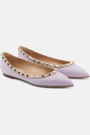 VALENTINO GARAVANI Ballerine Rockstud in pelle