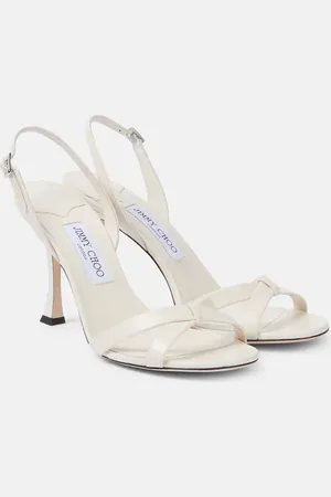 Jimmy Choo Sandali Elsy 90 in pelle metallizzata