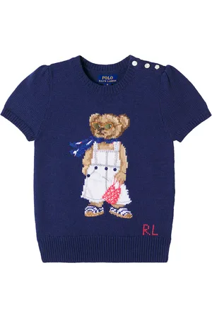 Ralph Lauren Top Polo Bear in cotone