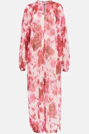 DRIES VAN NOTEN Abito lungo con stampa