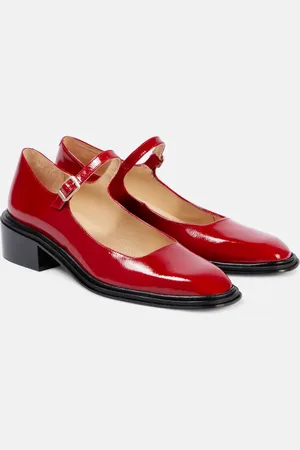Souliers Martinez Pumps Mary Jane Penelope in vernice