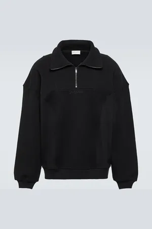 Saint Laurent Felpa in cotone con zip