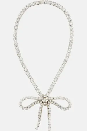 Balenciaga Collana Archive Ribbon con cristalli