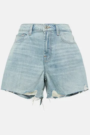 7 for all Mankind Shorts di jeans Monroe a vita alta