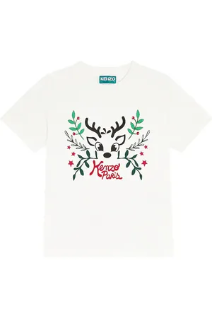 Kenzo T-shirt in jersey di cotone con stampa