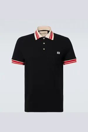 VALENTINO Polo VLogo in piqué di cotone