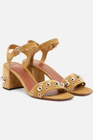 VALENTINO GARAVANI Sandali Nellcôte 105 in suede con borchie