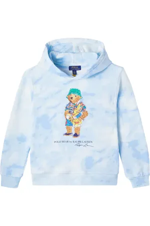Ralph Lauren Felpa con cappuccio Polo Bear in misto cotone