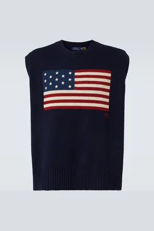 Ralph Lauren Gilet in lana e cotone