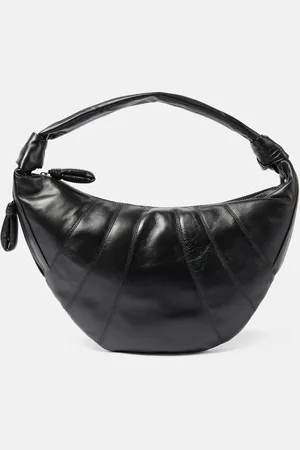 LEMAIRE Borsa a spalla Fortune Croissant in pelle