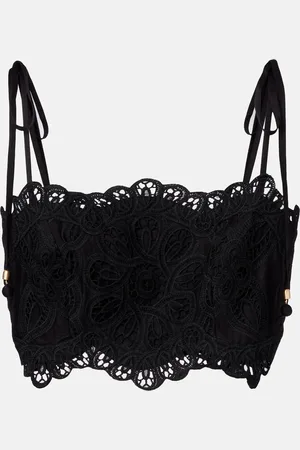 ZIMMERMANN Top Rhiannon in cotone con ricamo