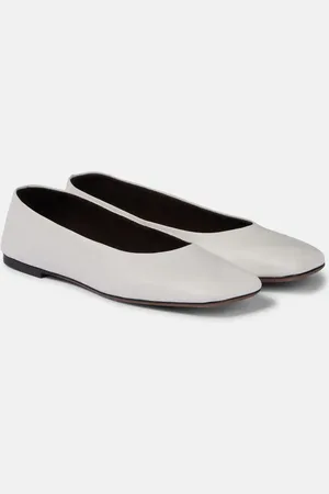 The Row Ballerine Square in pelle