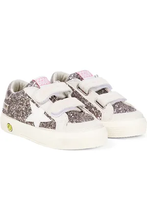 Golden Goose Sneakers May School in suede e glitter