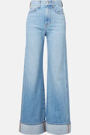 VERONICA BEARD Jeans Taylor a gamba larga e vita alta