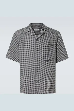 Loro Piana Camicia in lino a quadri