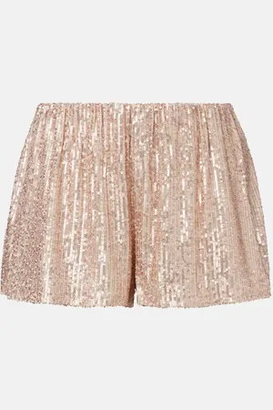 Norma Kamali Shorts Boyfriend Elephant con paillettes