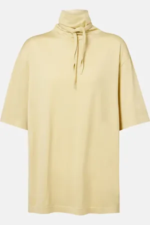 LEMAIRE T-shirt Foulard in jersey di cotone