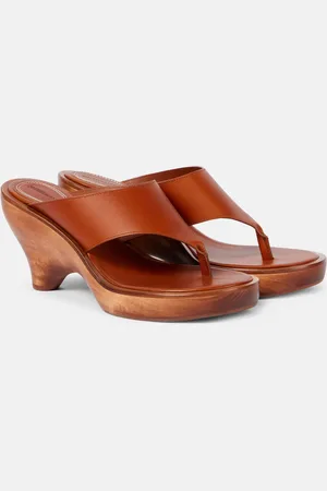 ZIMMERMANN Sandali con zeppa Wild 95 in pelle