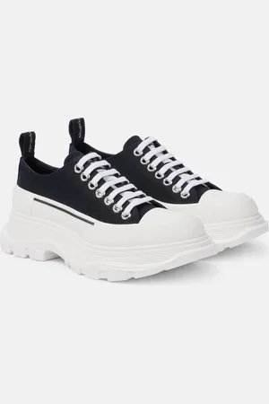 Alexander McQueen Sneakers Tread Slick in canvas con plateau
