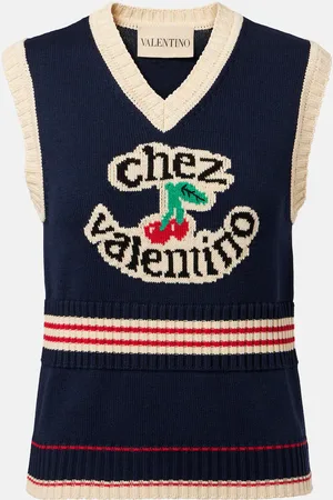 VALENTINO Gilet Chez in cotone