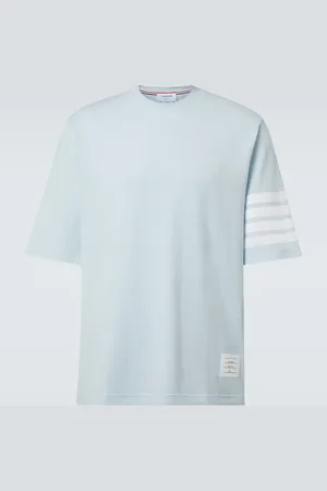 Thom Browne T-shirt 4-Bar in jersey di cotone