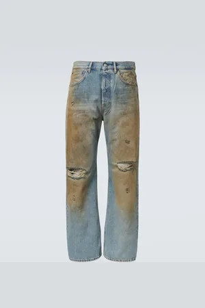 Acne Studios Jeans a gamba larga distressed