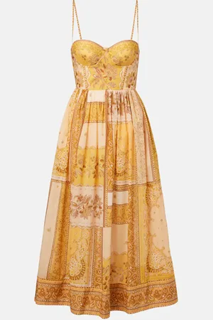 ZIMMERMANN Abito corsetto Lucky in cotone arricciato