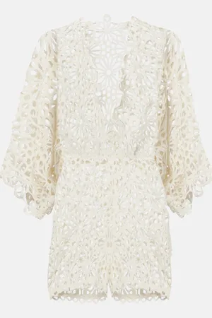 Norma Kamali Miniabito in crochet di misto cotone