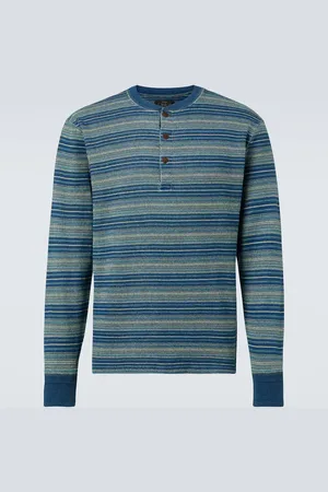 Ralph Lauren Camicia Henley in jacquard di cotone