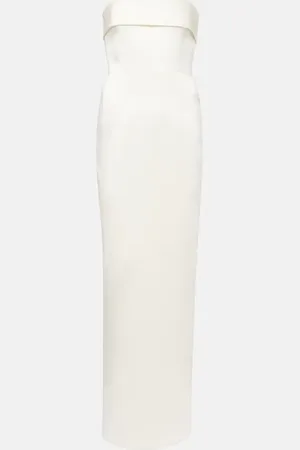 Ilkyaz Ozel Bridal - Abito lungo Rhea in raso
