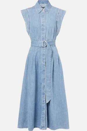 VERONICA BEARD Abito midi Fuller di jeans