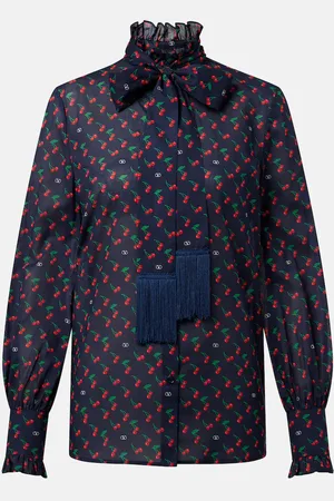 VALENTINO Camicia in mussola di cotone con fiocco Cherryfic