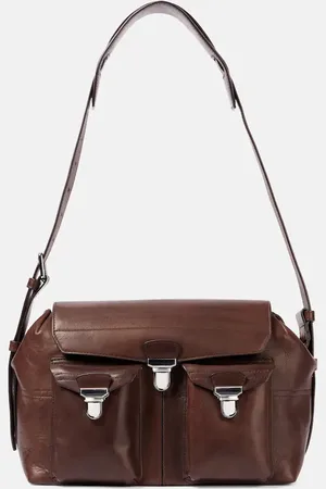 LEMAIRE Borsa a spalla Gear Medium in pelle