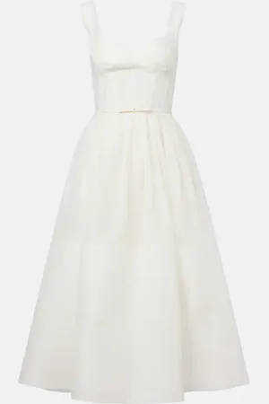 ZIMMERMANN Abito midi Dawning in lino e seta