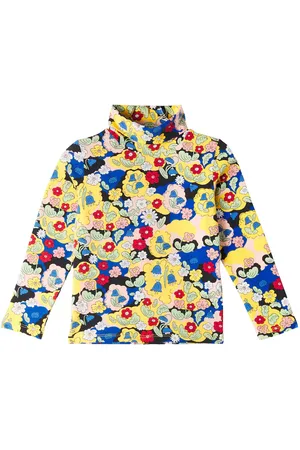 Mini Rodini Dolcevita in misto cotone con stampa floreale
