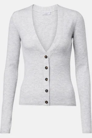 Brunello Cucinelli Cardigan in maglia a coste