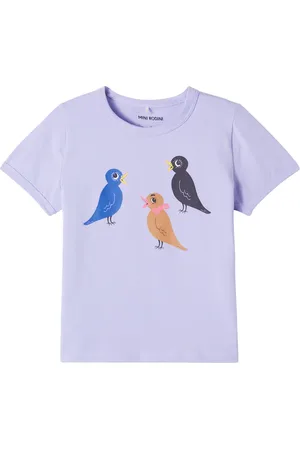 Mini Rodini T-shirt Birds in misto cotone