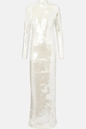 Ilkyaz Ozel Abito lungo Catroux con paillettes