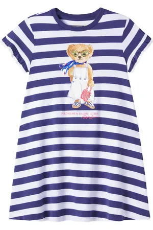 Ralph Lauren Abito Polo Bear in cotone a righe