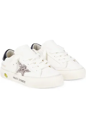 Golden Goose Sneakers May con pelle glitterata