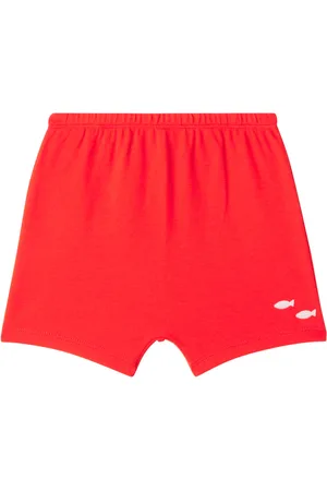 Gucci Baby - Shorts in misto cotone con ricamo