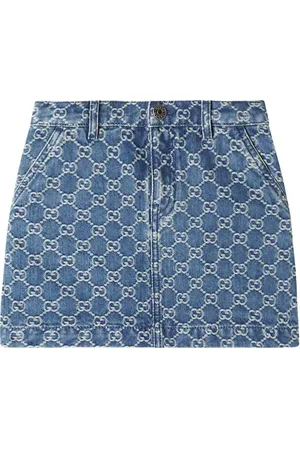 Gucci Gonna in denim GG Canvas