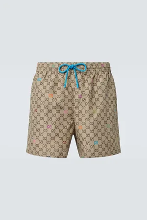 Gucci Costume da bagno in popeline con stampa GG