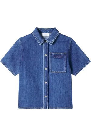 Gucci Camicia di jeans con logo