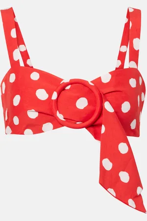 Adriana Degreas Top cropped a pois