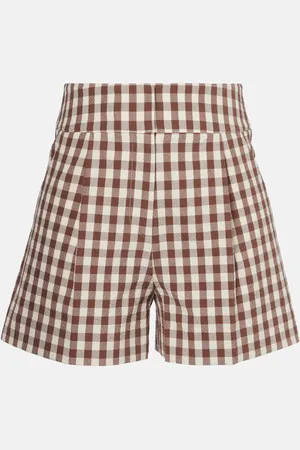 VERONICA BEARD Shorts Haina in seersucker a quadri
