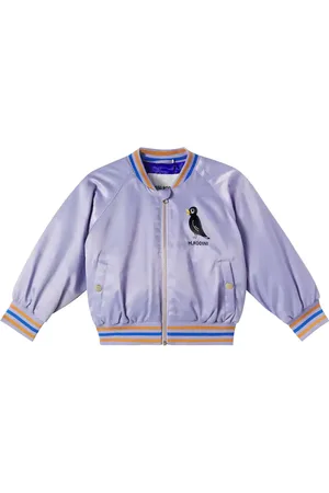 Mini Rodini Bomber in raso con logo