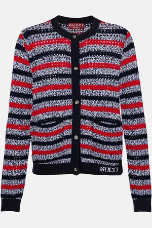 Gucci Cardigan in misto cotone a righe