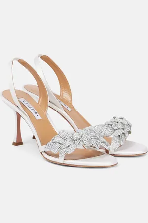 Aquazzura Sandali Galactic Flower 75 in pelle